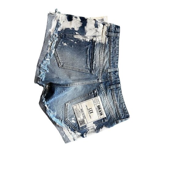 SER.O.YA LEX LOW RISE SHORTS, BLEACHED, DISTRESS, OLYMPIA BLEACHED - Picture 5 of 10